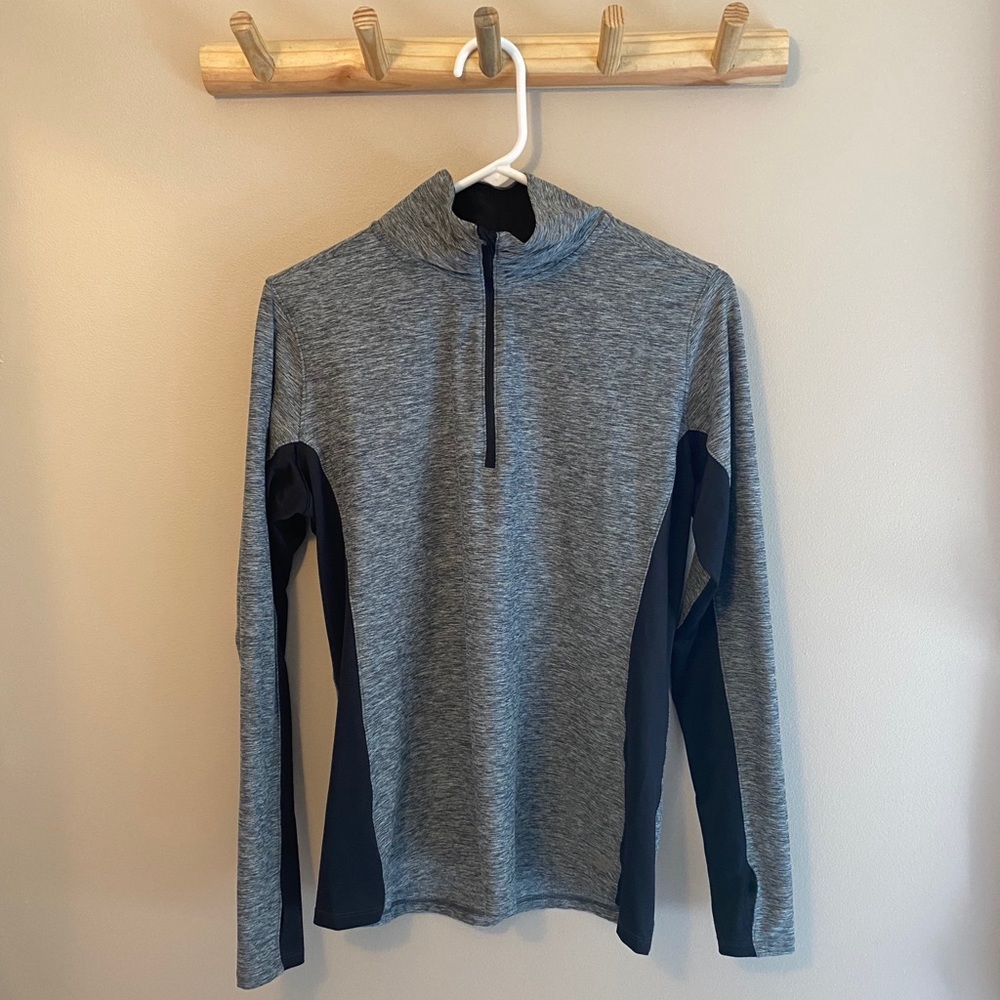 Women’s Gray New Balance 3/4 Zip Up